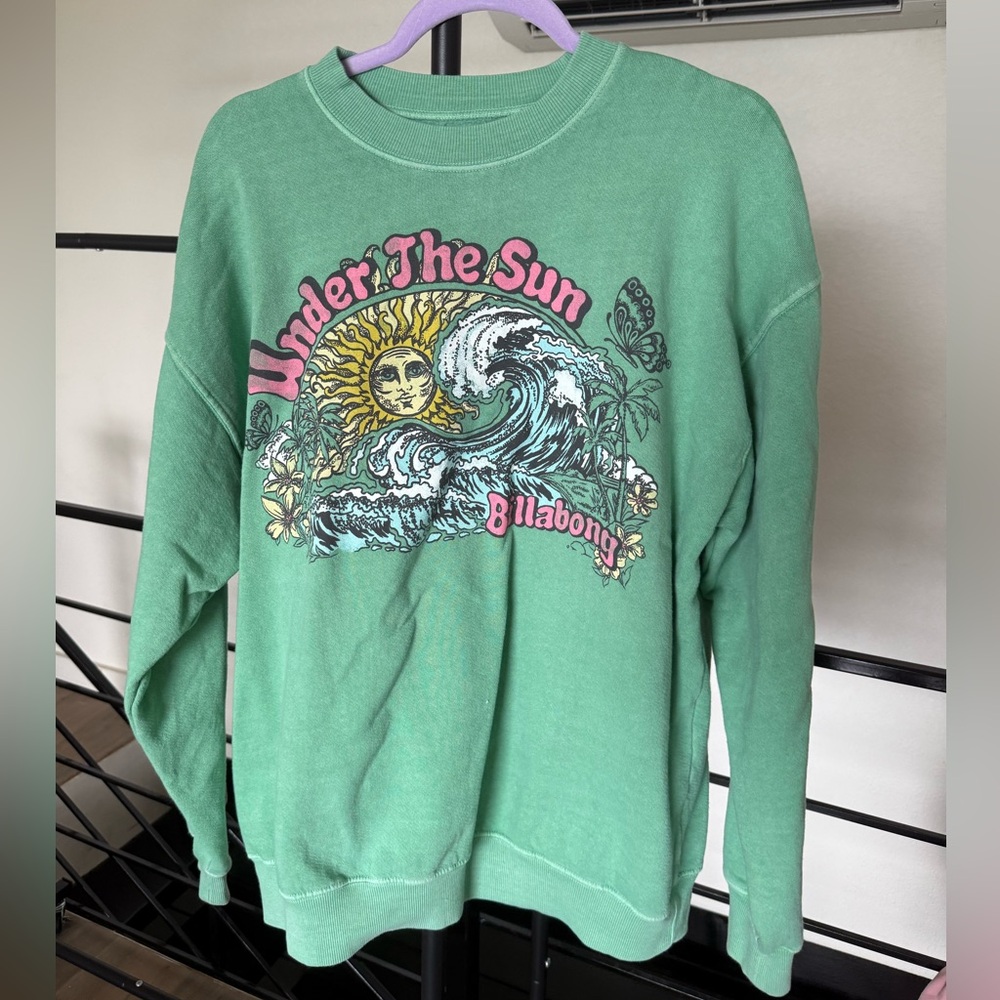 Billabong Under The Sun Green Sweatshirt